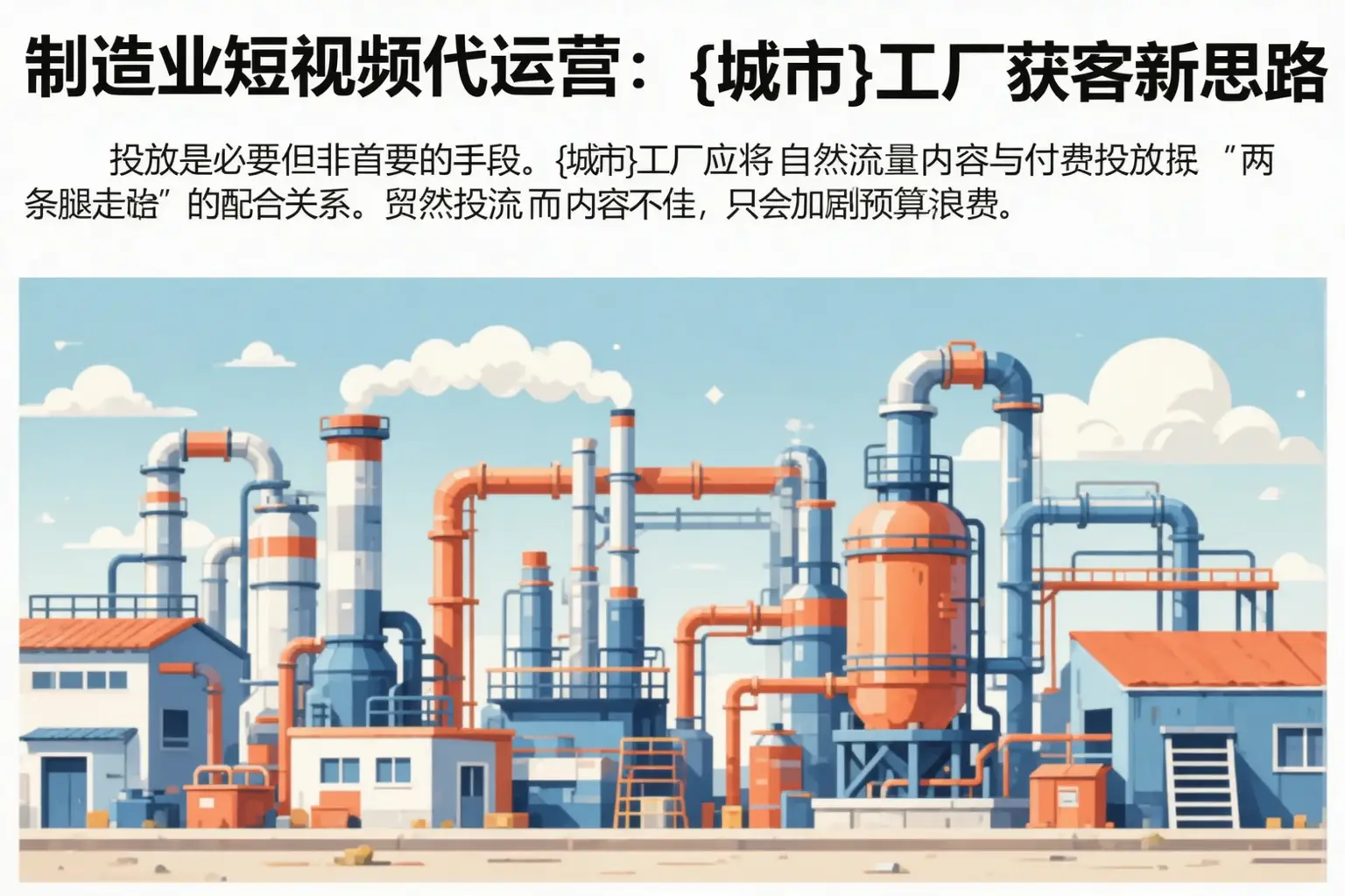 制造业短视频代运营：泸州工厂获客新思路