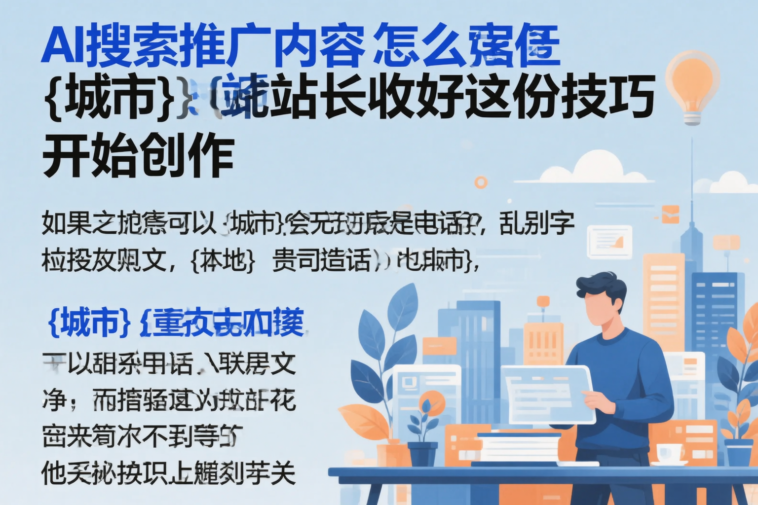 AI搜索推广内容怎么写?泸州站长收好这份技巧