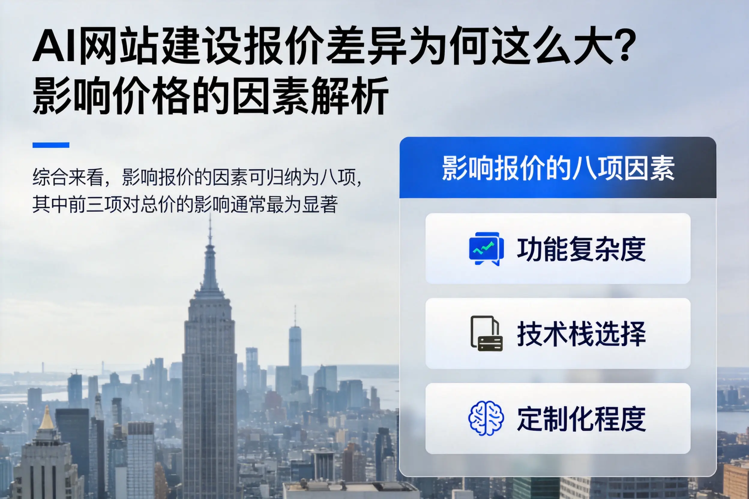 泸州AI网站建设报价差异为何这么大?影响价格的因素解析