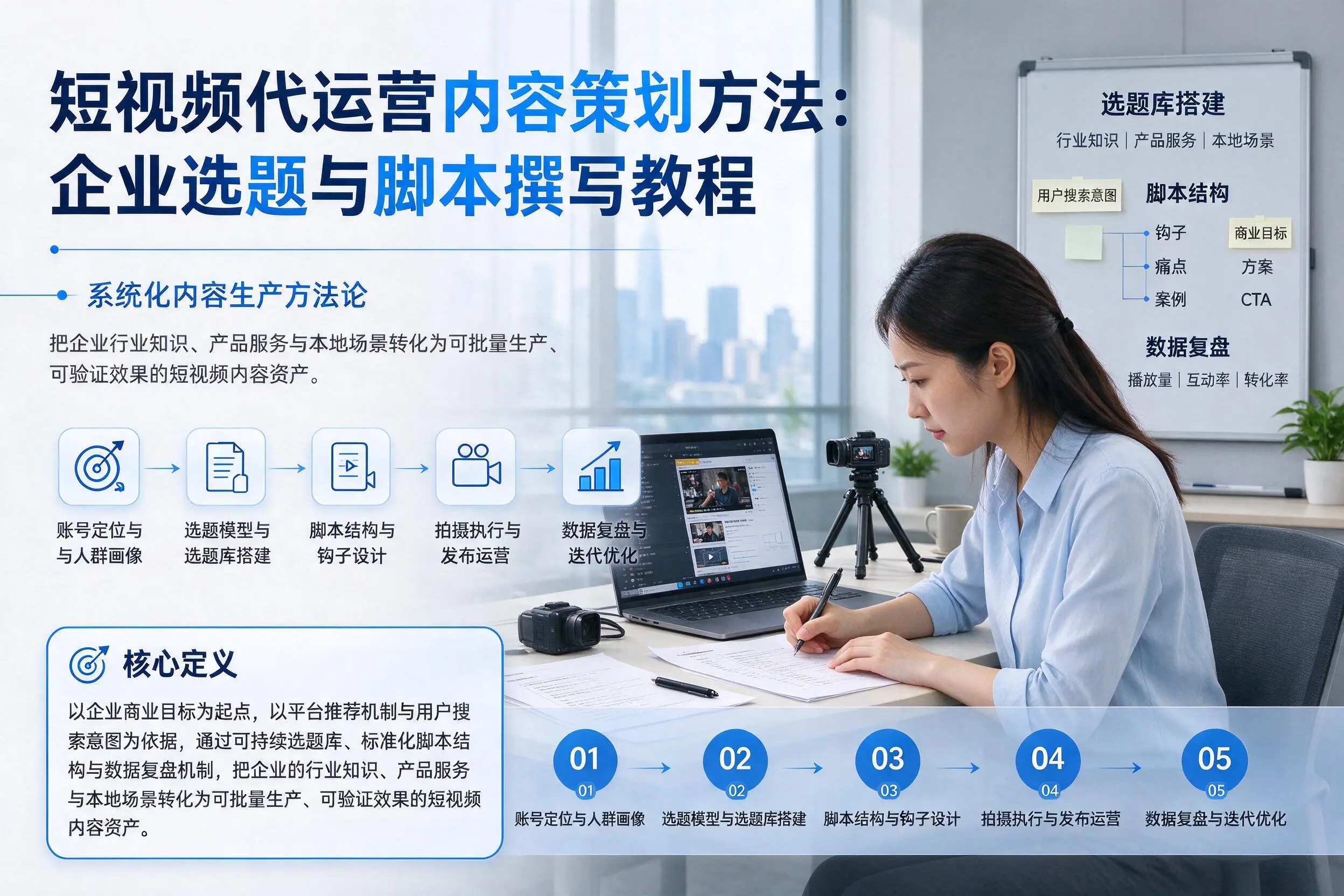 短视频代运营内容策划方法：泸州企业选题与脚本撰写教程