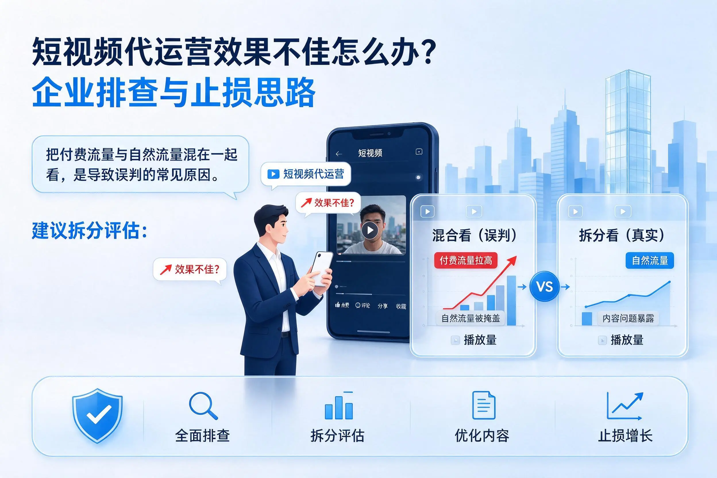 短视频代运营效果不佳怎么办?泸州企业排查与止损思路