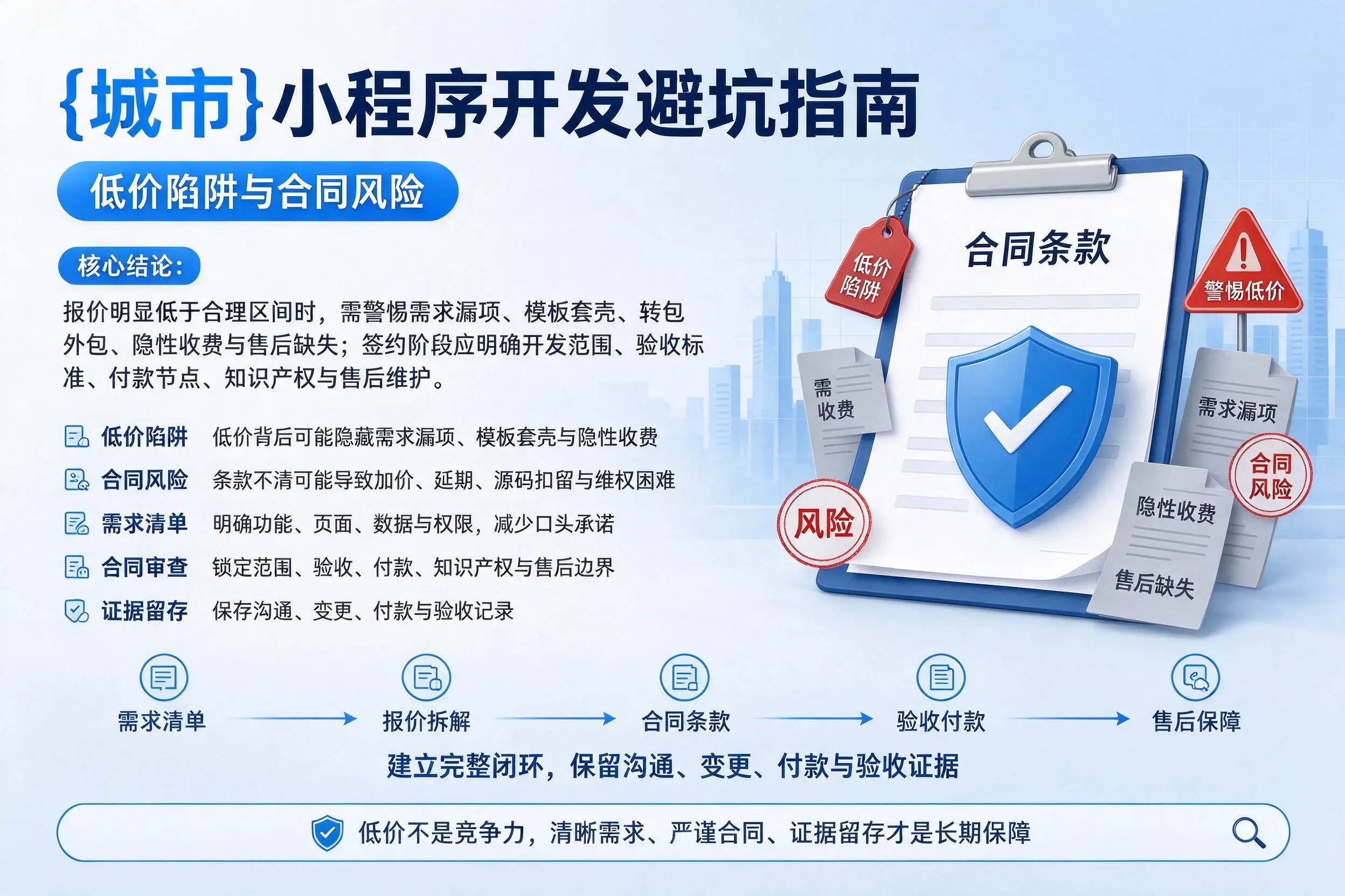 泸州小程序开发避坑指南:低价陷阱与合同风险