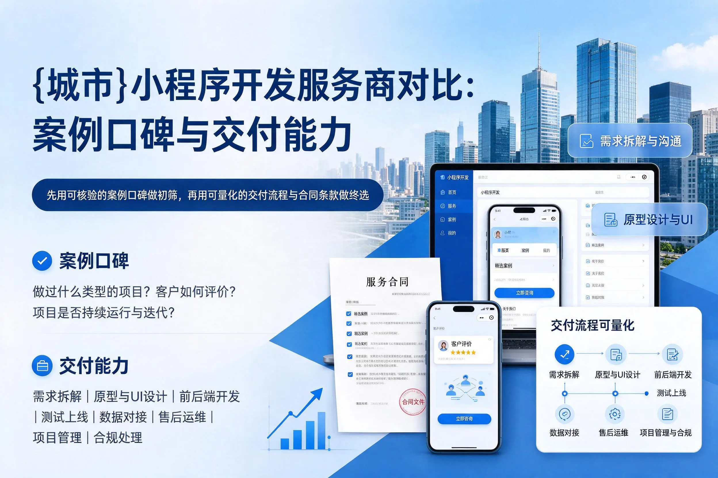 泸州小程序开发服务商对比:案例口碑与交付能力