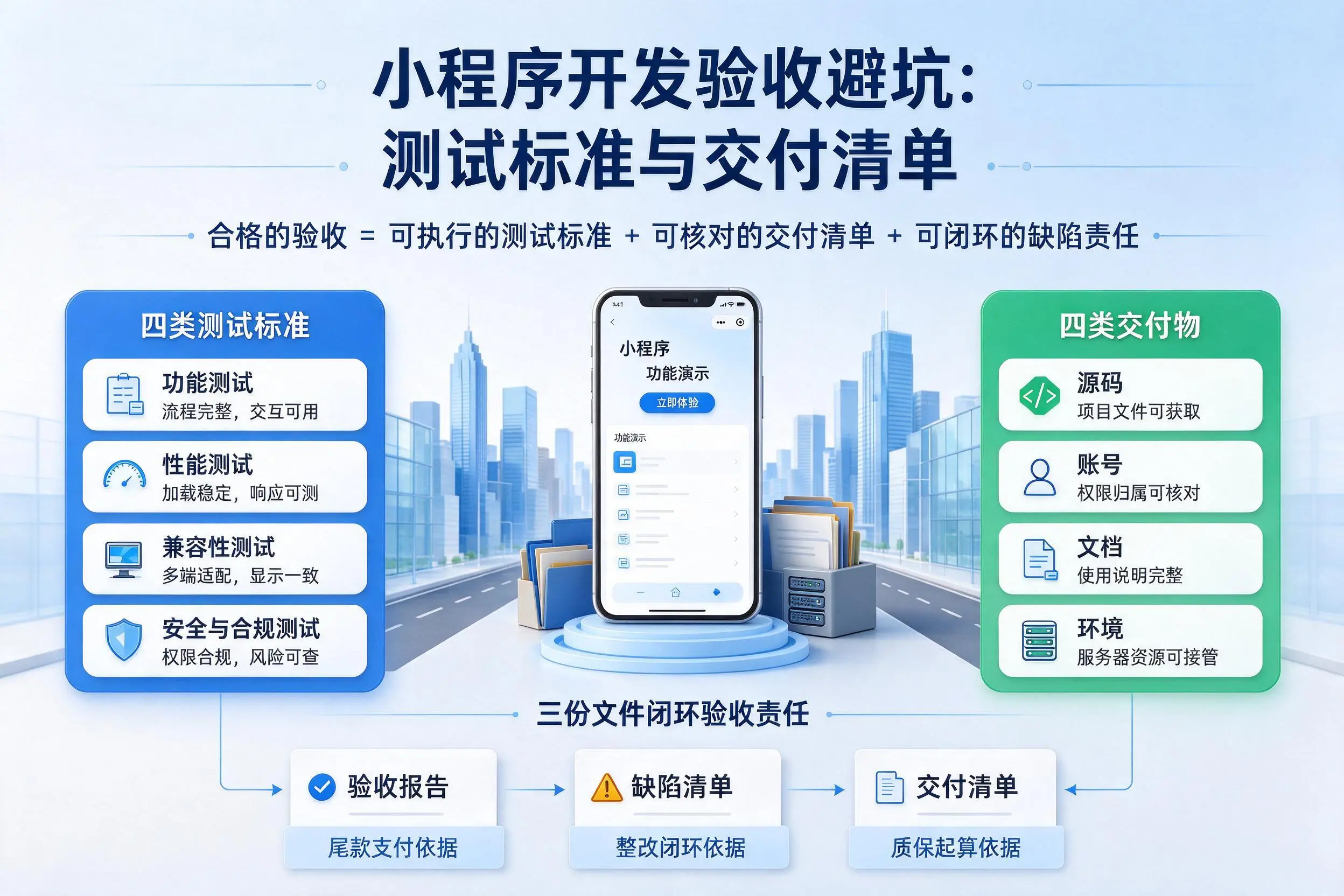 泸州小程序开发验收避坑:测试标准与交付清单