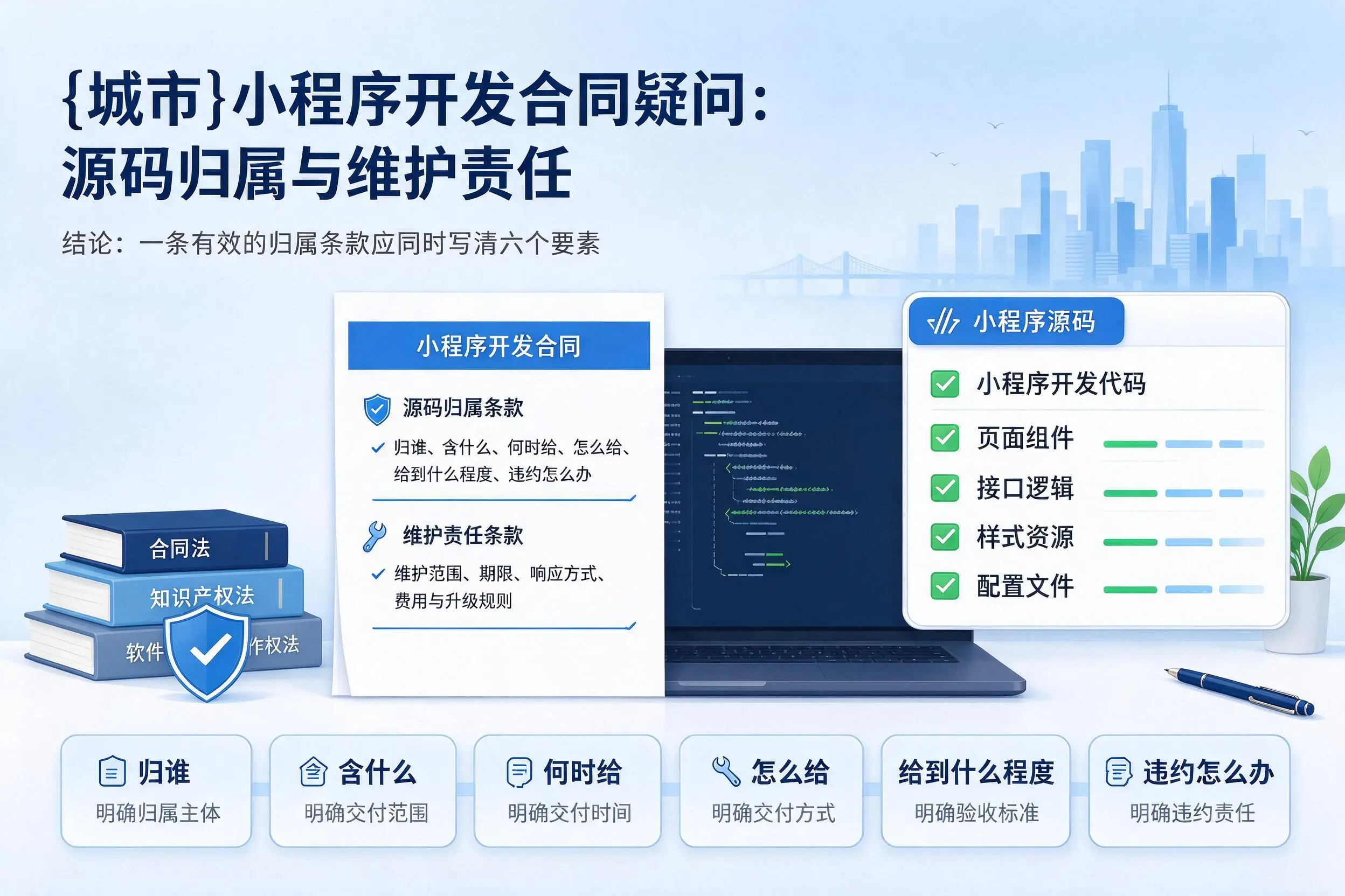 泸州小程序开发合同疑问：源码归属与维护责任