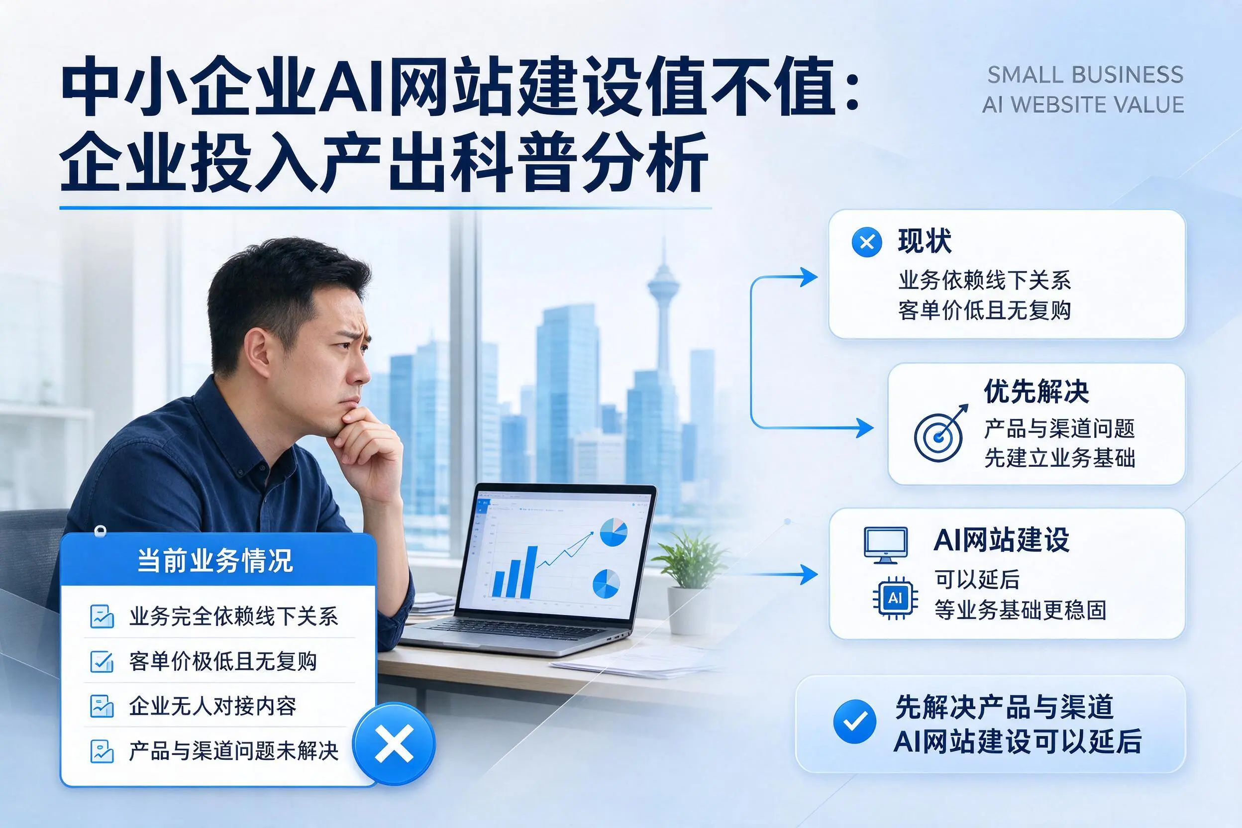 中小企业AI网站建设值不值：泸州企业投入产出科普分析