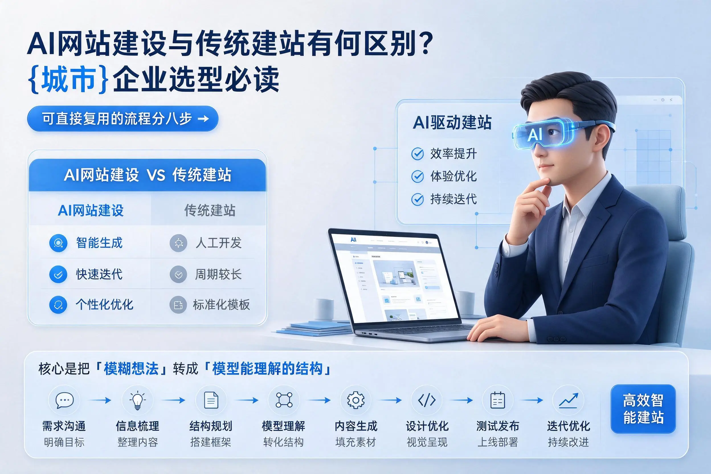 AI网站建设与传统建站有何区别?泸州企业选型必读
