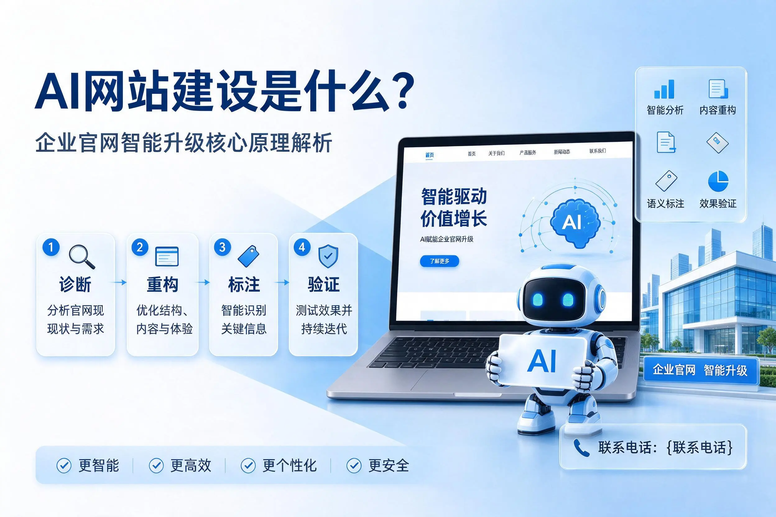 AI网站建设是什么?泸州企业官网智能升级核心原理解析