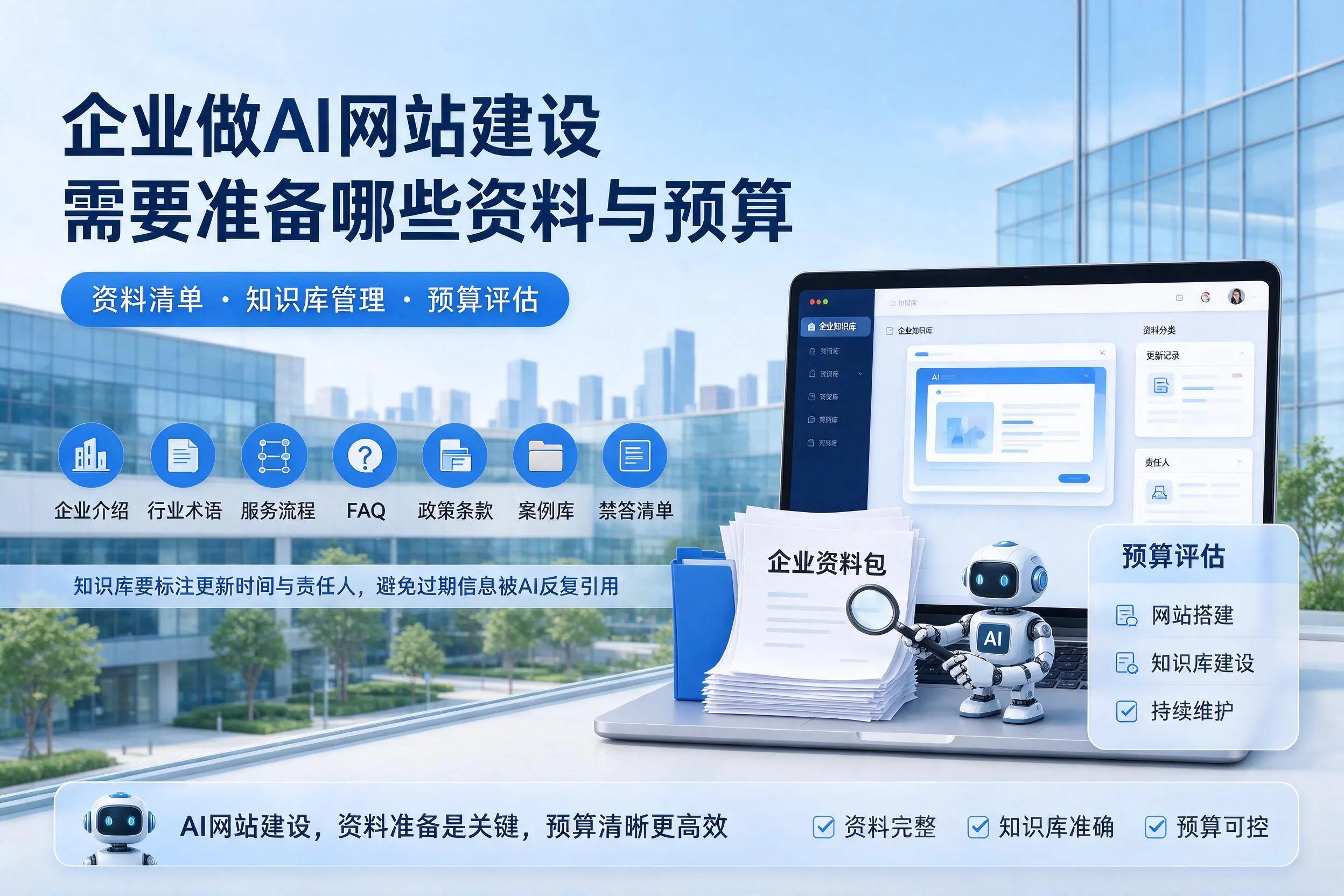 泸州企业做AI网站建设需要准备哪些资料与预算