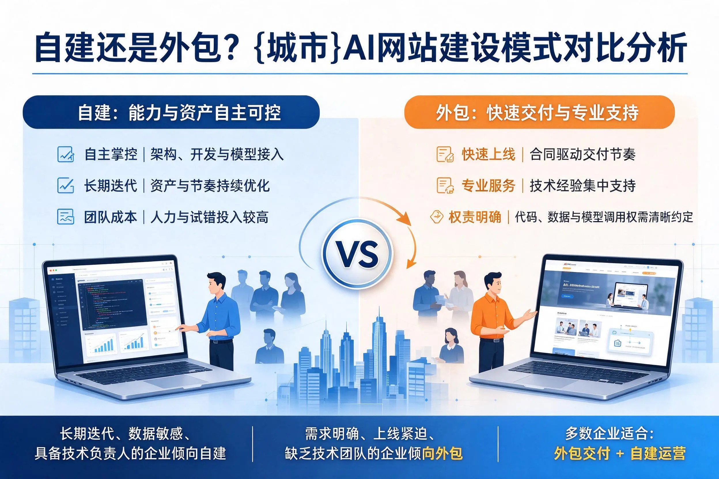 自建还是外包？泸州AI网站建设模式对比分析