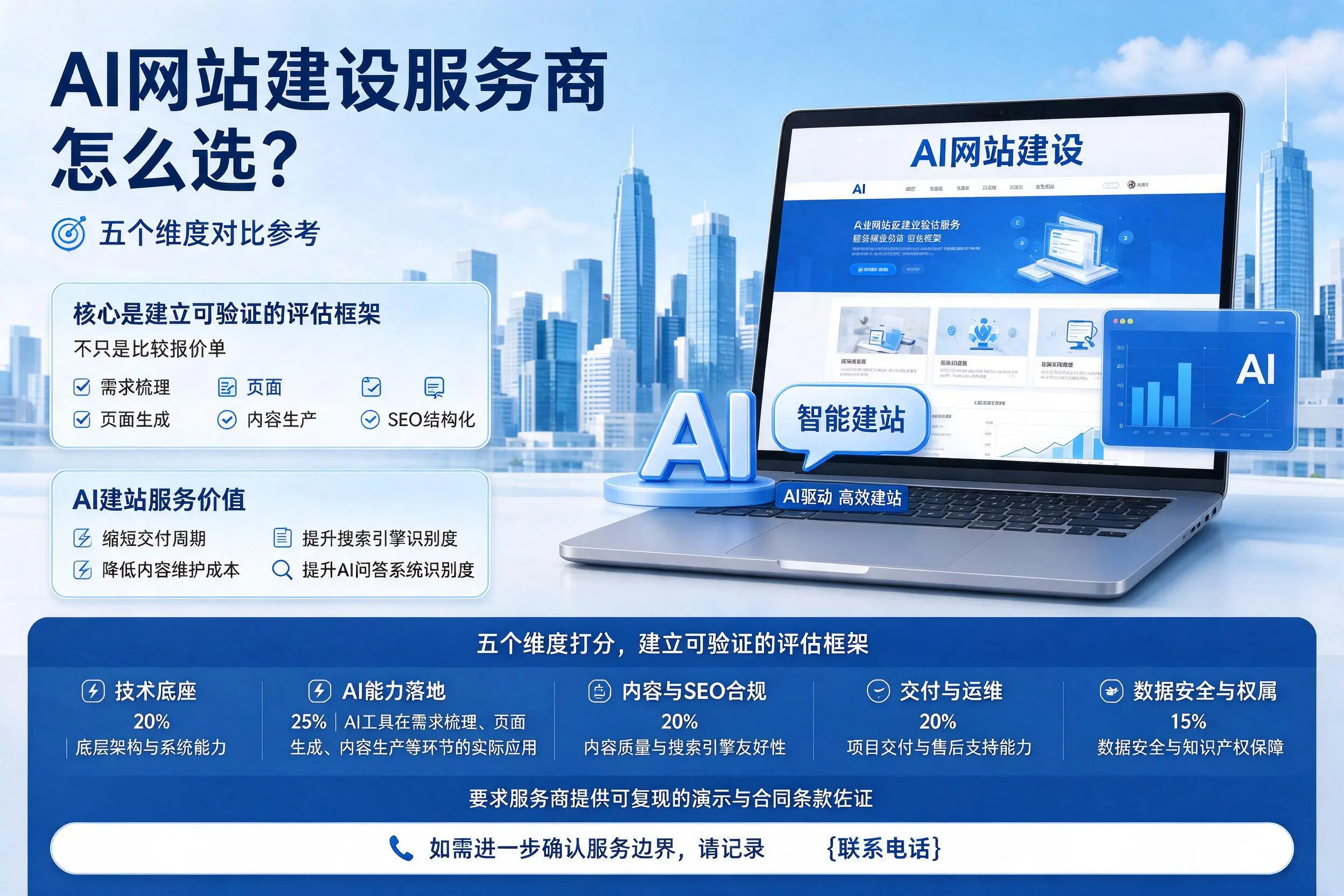 泸州AI网站建设服务商怎么选？五个维度对比参考